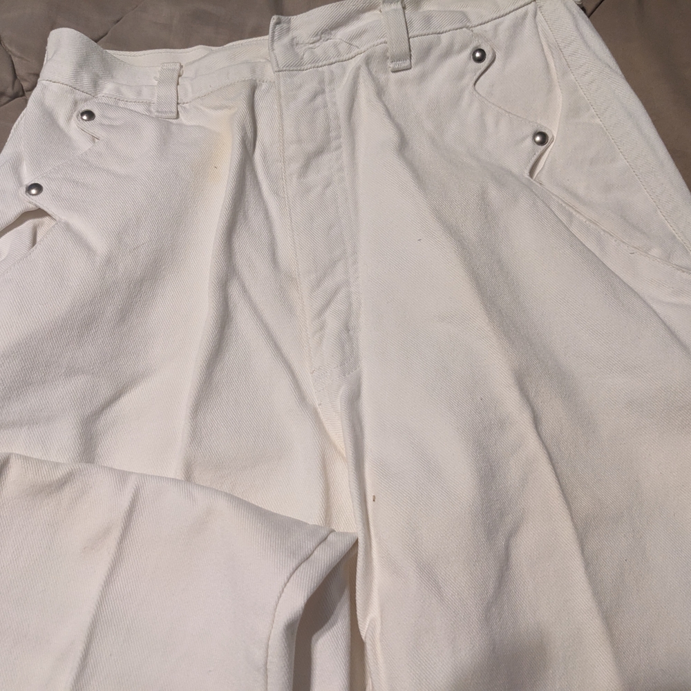 Women's White vintage Rooer Jeans